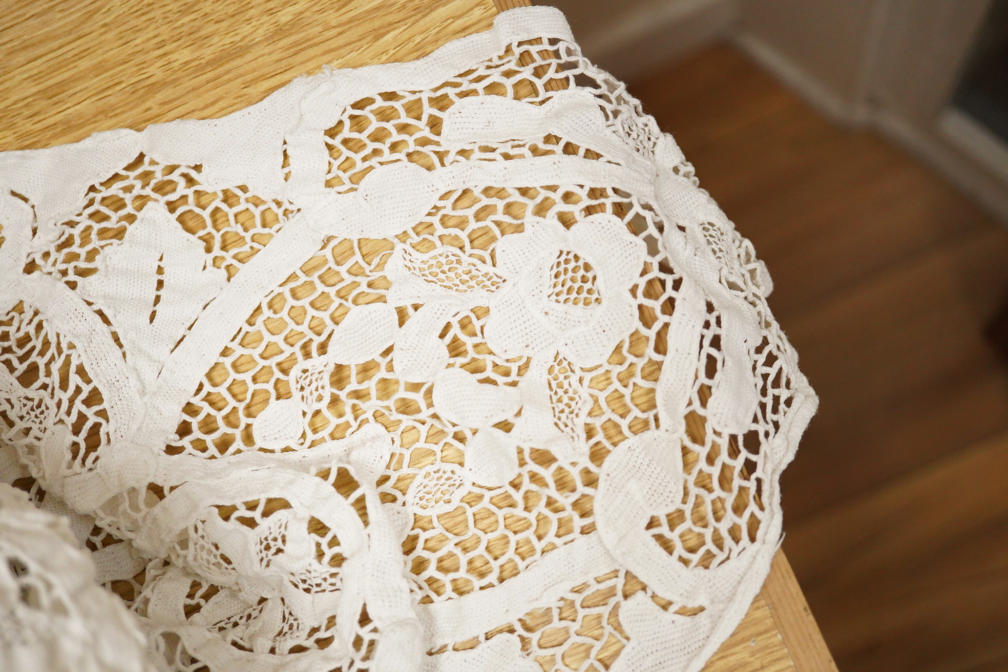 Victorian oak aneroid barometer/thermometer and Deco barometer